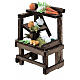 Banco verdure mercato presepe 10 cm napoletano 15x10x5 cm s2