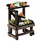 Banco verdure mercato presepe 10 cm napoletano 15x10x5 cm s3