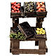 Obst- und Gemüse-Verkaufsstand, Krippenzubehör, neapolitanischer Stil, für 12 cm Krippe, 10x10x5 cm s1