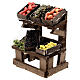 Obst- und Gemüse-Verkaufsstand, Krippenzubehör, neapolitanischer Stil, für 12 cm Krippe, 10x10x5 cm s2