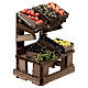 Stand vente fruits et légumes pour crèche napolitaine 12 cm 10x10x5 cm s3