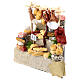 Eckverkaufsstand mit Wurstwaren und Brot, Krippenzubehör, neapolitanischer Stil, für 12 cm Krippe, 15x10x5 cm s2