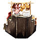 Étal en coin pain et charcuterie crèche napolitaine 12 cm 15x10x5 cm s4