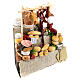 Banco angolare pane salume presepe napoletano 12 cm 15x10x5 cm s3