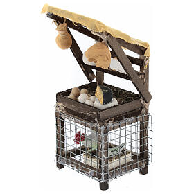 Banchetto galline uova presepe 10 cm Napoli 10x5x5 cm
