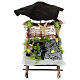 Banco pesce con ombrellone presepe 12 cm Napoli 15x10x5 cm s1