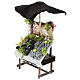 Banco pesce con ombrellone presepe 12 cm Napoli 15x10x5 cm s2
