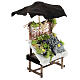 Banco pesce con ombrellone presepe 12 cm Napoli 15x10x5 cm s3