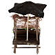 Banco pesce con ombrellone presepe 12 cm Napoli 15x10x5 cm s4