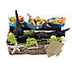 Market stall with fresh fish for 10 cm Neapolitan Nativity Scene, 5x10x5 cm s1