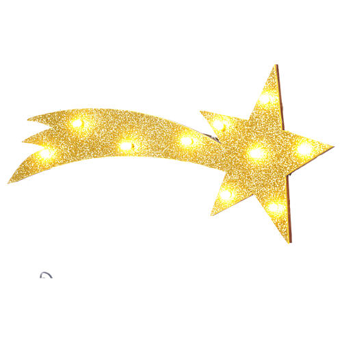 Estrella Cometa iluminada belén napolitano 40x15 cm 2
