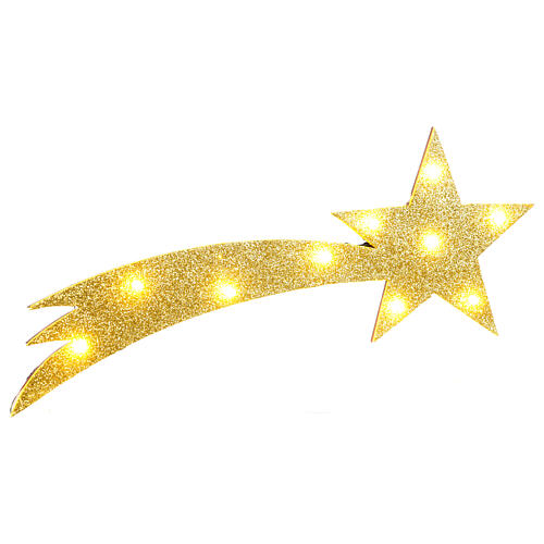 Estrella Cometa iluminada belén napolitano 40x15 cm 3