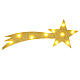 Estrella Cometa iluminada belén napolitano 40x15 cm s1