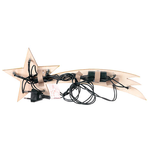 Cometa iluminada para presépio napolitano 40x15 cm 4