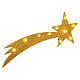 Kometstern, goldfarben, mit Beleuchtung, Krippenzubehör, neapolitanischer Stil, 60x25 cm s3