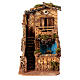 Haus mit Treppenaufgang und Wasserfall, Krippenzubehör, neapolitanischer Stil, für 6-8 cm Krippe, 25x15x25 cm s1
