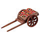 Wooden cart with pizza, 5x10x5 cm, for 10 cm Neapolitan Nativity Scene s1