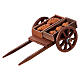 Carretto pane presepe napoletano legno 10 cm 5x10x5 cm  s1