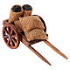 Carretto carbone presepe Napoli legno 10 cm 5x10x5 cm  s2
