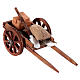 Carretto con mattoni presepe napoletano legno 10 cm 5x10x5 cm  s2