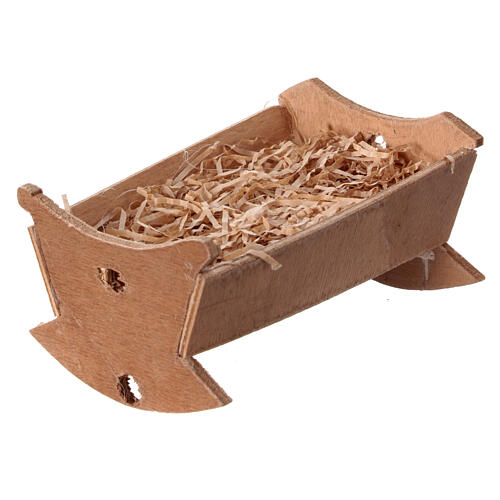 Culla presepe napoletano legno 18 cm 5x15x10 cm 2