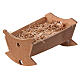 Culla presepe napoletano legno 18 cm 5x15x10 cm s2