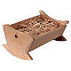 Culla presepe napoletano legno 18 cm 5x15x10 cm s4