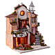 Nativity scene house from 18th century Naples 8 cm 45x35x30 cm s3