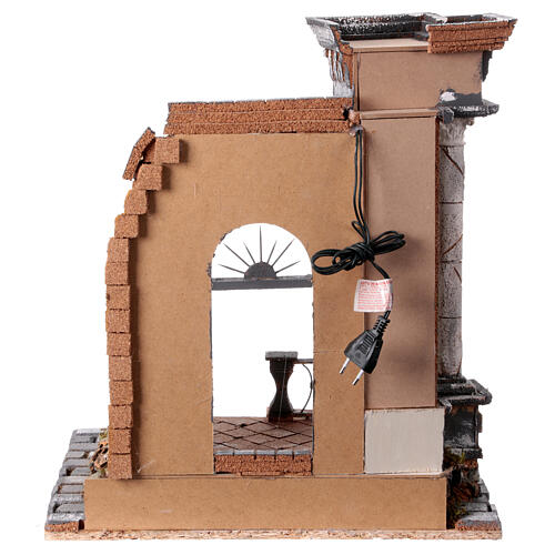 Temple with column for 10 cm Neapolitan Nativity Scene, 50x40x30 cm 5