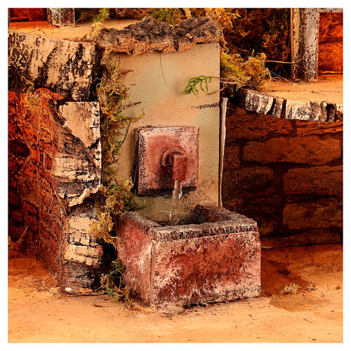 Village with alcoves and houses for 6-8 cm Neapolitan Nativity Scene, 35x50x30 cm 2