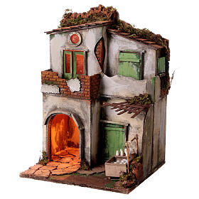 Neapolitan nativity dairy house setting 10 cm 45x30x30 cm