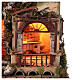 Borgo presepe vigna stalla stile settecentesco Napoli 10 cm 70x65x40 cm s2