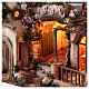 Borgo presepe vigna stalla stile settecentesco Napoli 10 cm 70x65x40 cm s4