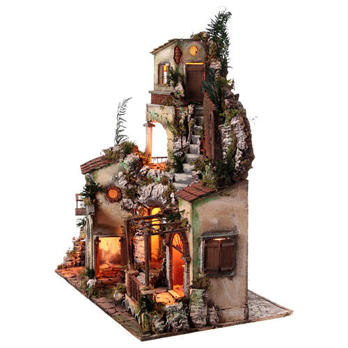 Wioska do szopki, winnica stajnia w stylu siedemnastowiecznym, 70x65x40 cm 5