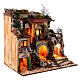 Neighborhood with balconies and arches for 10 cm Neapolitan Nativity Scene in 18th century style, 60x55x40 cm s7