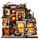 Neighborhood with balconies and arches for 10 cm Neapolitan Nativity Scene in 18th century style, 60x55x40 cm s1