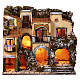 Borgo presepe napoletano 700 balconi fontana 10 cm 60x55x40 cm s1