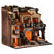 Neapolitan nativity scene village 18th century balconies fountain 10 cm 60x55x40 cm s5