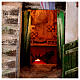Rustikales zweistöckiges Haus vor Bergmassiv, inkl Beleuchtung, Krippenzubehör, neapolitanischer Stil, für 10 cm Figuren, 50x45x35 cm s5