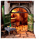 Building with table and balcony for 10 cm Neapolitan Nativity Scene, 50x45x35 cm s2