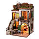 Building with table and balcony for 10 cm Neapolitan Nativity Scene, 50x45x35 cm s3