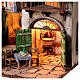 Bourgade crèche napolitaine 10 cm table et balcon 50x45x35 cm s7