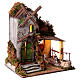 Stable with windmill for 10-12 cm Neapolitan Nativity Scene, 45x40x30 cm s4