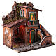 Stable with small house for 10-12 cm Neapolitan Nativity Scene, 40x40x30 cm s3