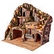 Pueblo fuente tres casas belén napolitano 10 cm 50x60x30 cm s3