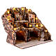 Borgo fontana tre case presepe napoletano 10 cm 50x60x30 cm s4