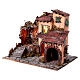 House with raised stable for 18th century Neapolitan Nativity Scene, 10 cm characters, 45x60x45 cm s3