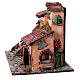 House with raised stable for 18th century Neapolitan Nativity Scene, 10 cm characters, 45x60x45 cm s4