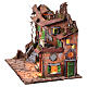House with windmill for 18th century Neapolitan Nativity Scene, 10 cm characters, 40x65x40 cm s5