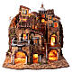 Perched village Neapolitan nativity scene for statues 10 cm 18th century style 80x70x50 cm s1